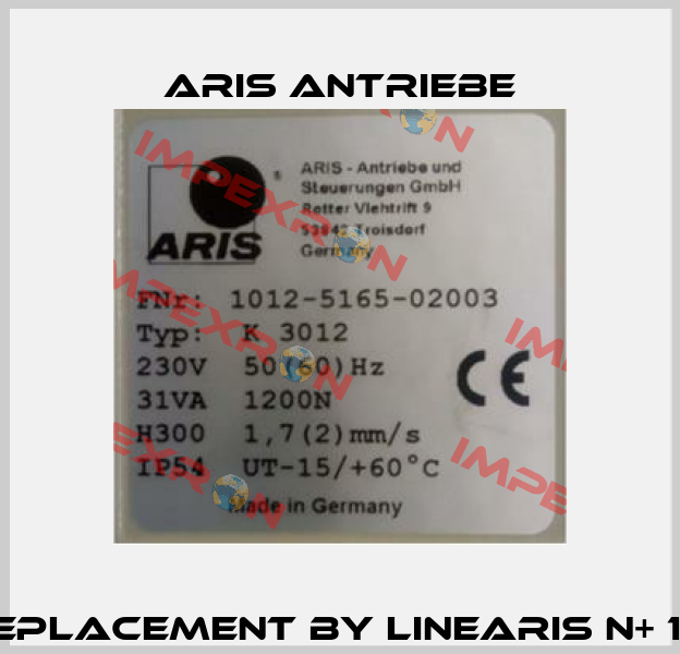 K 3012 replacement by Linearis N+ 12-17 300  Aris Antriebe