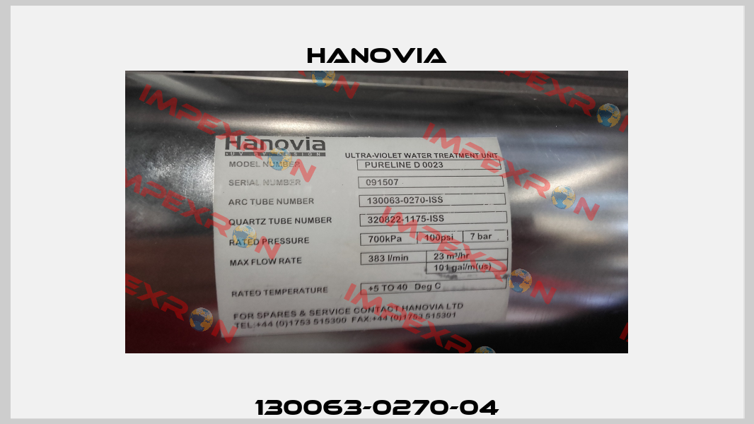 130063-0270-04 Hanovia