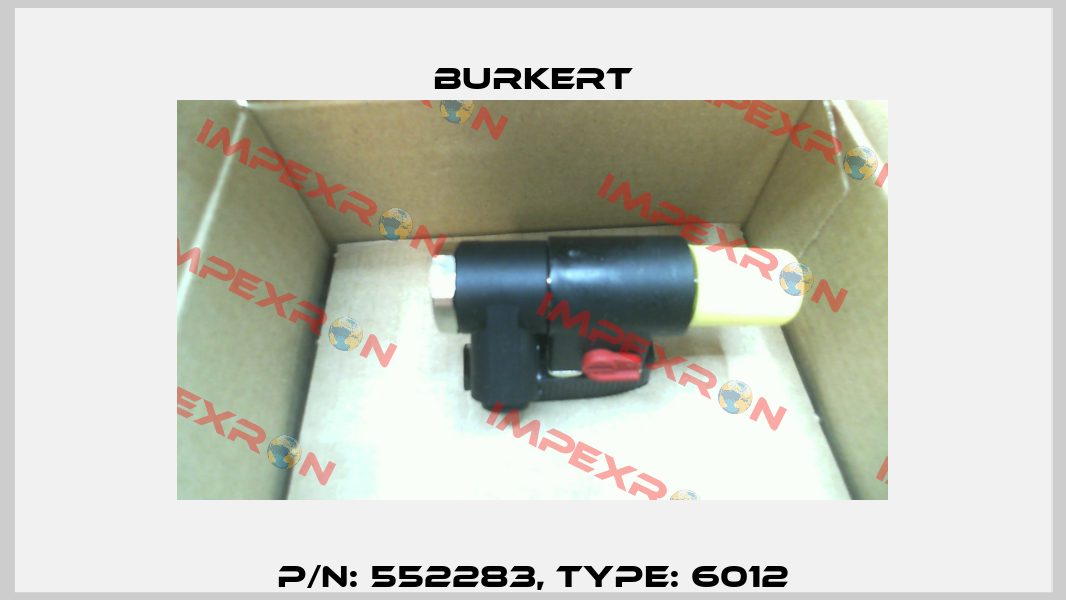 P/N: 552283, Type: 6012 Burkert