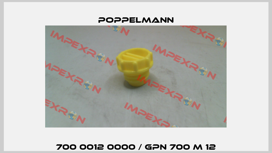 700 0012 0000 / GPN 700 M 12 Poppelmann