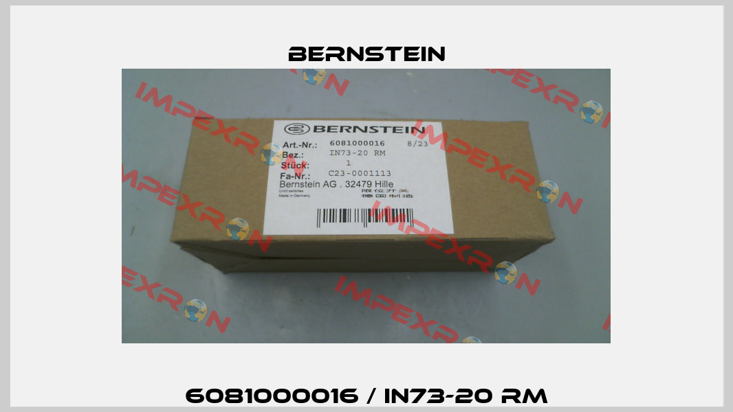 6081000016 / IN73-20 RM Bernstein